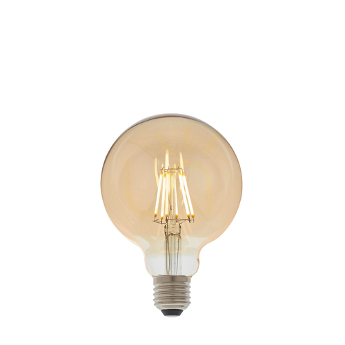 Check E27 LED Filament Globe Light Bulb Amber Endon 6W Dimmable