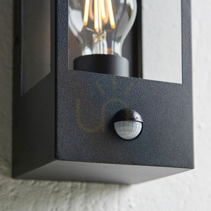 Outdoor Wall Light Endon Oxford PIR Black Stainless Steel E27 small 8