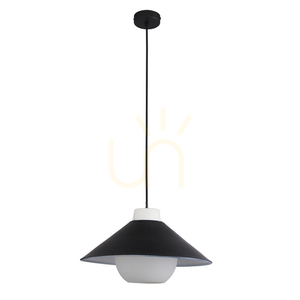 Endon Tokyo 95430 pendant light, black steel and glass, Ø38 cm, E27 small 7