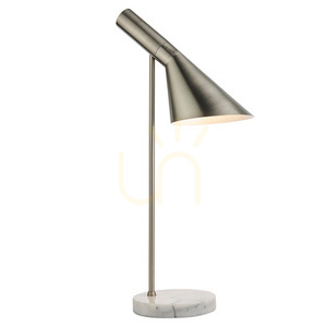 Endon Carlo Grey Marble Steel Table Lamp 60.5cm small 0