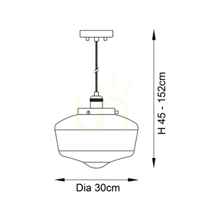 Pendant Light Endon Camberley Silver Steel Glass 30 cm E27 Dimmable small 1