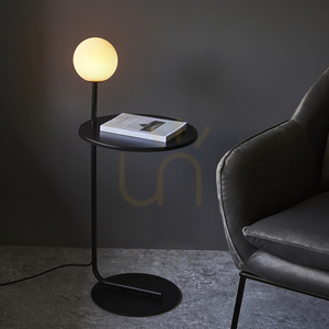 Halo Standing Lamp Black Endon small 2