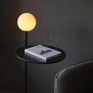 Halo Standing Lamp Black Endon small 5