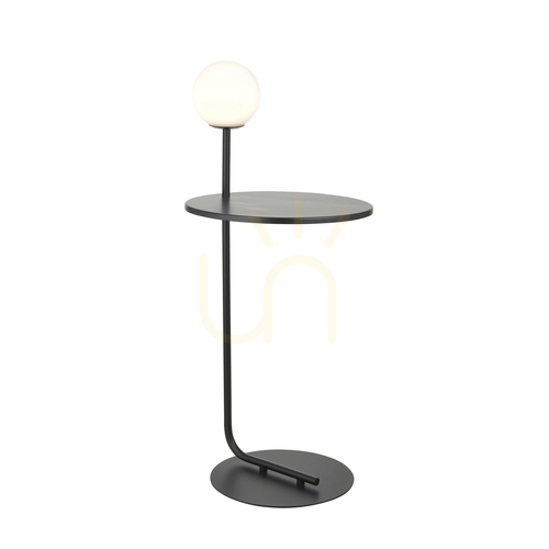 Check Halo Standing Lamp Black Endon