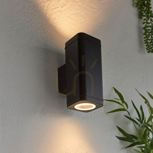 Check Wall lamp Milton Black Endon