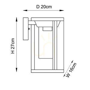 Wall lamp Braden Black Endon small 2
