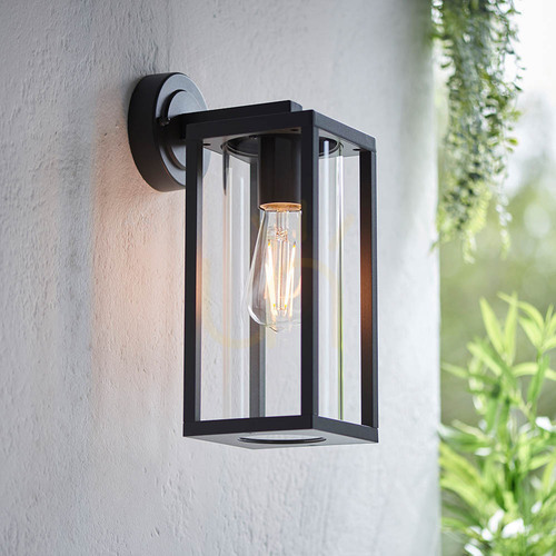 Check Wall lamp Hamden Black Endon