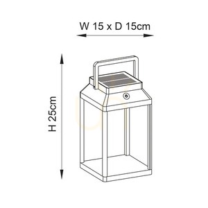 Table Lamp Endon Linterna Black Aluminium 25 cm small 2