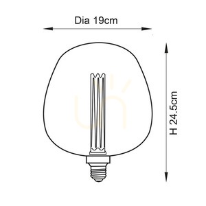 Endon Pink Steel Glass Pendant Light 19cm E27 small 2