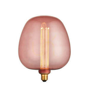 Endon Pink Steel Glass Pendant Light 19cm E27 small 0