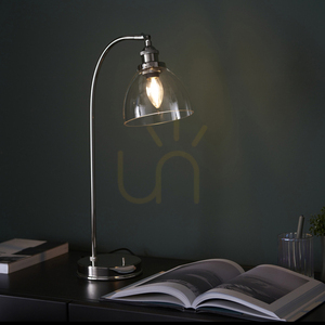 Table Lamp Endon Hansen Silver Steel Glass 53.3 cm 3 Table Lamp Endon Hansen Silver Steel Glass 53.3 cm small 3