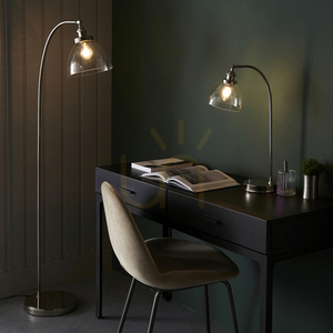Table Lamp Endon Hansen Silver Steel Glass 53.3 cm 4 Table Lamp Endon Hansen Silver Steel Glass 53.3 cm small 4