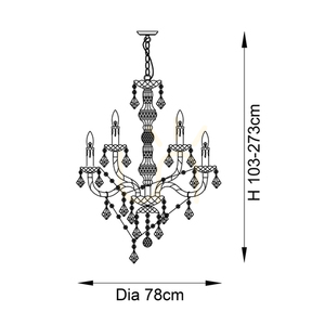 Pendant Light Endon Clarence Chrome 12-Light Acrylic 78cm 2 Pendant Light Endon Clarence Chrome 12-Light Acrylic 78cm small 2