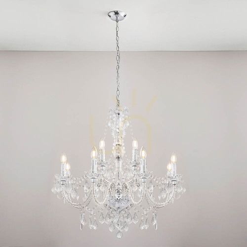Check Clarence Chrome Endon Pendant Lamp