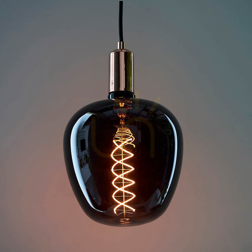 Check Endon Helix 98083 E27 4 W LED bulb, smoked glass, 1800 K, Ø19 cm
