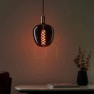 Endon Helix 98083 E27 4 W LED bulb, smoked glass, 1800 K, Ø19 cm small 4