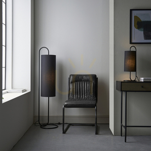 Endon Klip Black Table Lamp Steel Fabric E27 50 cm 3 Endon Klip Black Table Lamp Steel Fabric E27 50 cm small 3