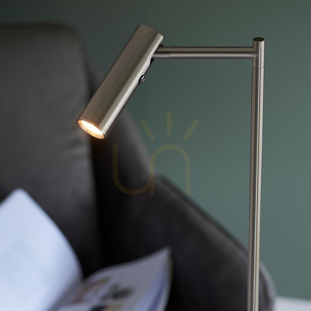 Display Dedicated Reader Standing Lamp Silver Endon. Dedicated Reader Standing Lamp Silver Endon.