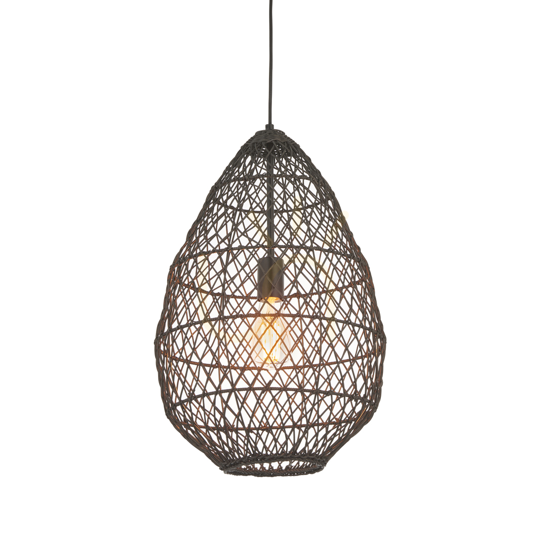 Pimva Pendant Lamp Black Endon