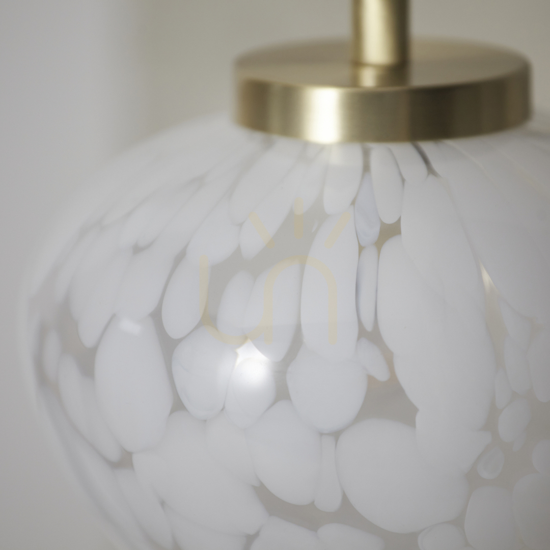 View Table Lamp Endon Mali Brass Steel Glass 42.3 cm G9 Table Lamp Endon Mali Brass Steel Glass 42.3 cm G9