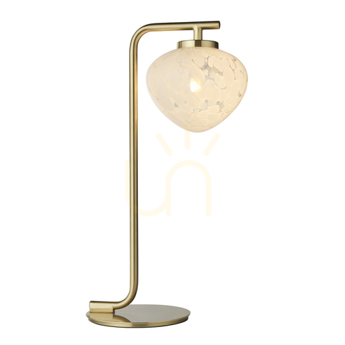 Check Table Lamp Endon Mali Brass Steel Glass 42.3 cm G9