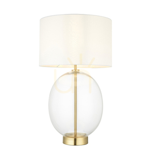 Endon KELDA OVAL table lamp, brass and glass, touch dimmer, 57.8 cm small 0