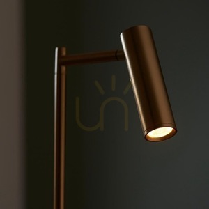 Endon Dedicated Reader LED reading floor lamp, warm brass, 125 cm small 6