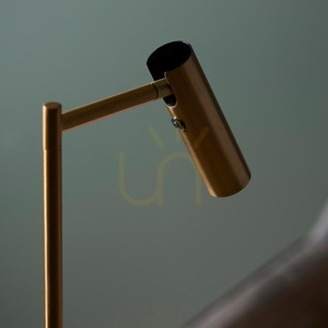 Endon Dedicated Reader LED reading floor lamp, warm brass, 125 cm small 7
