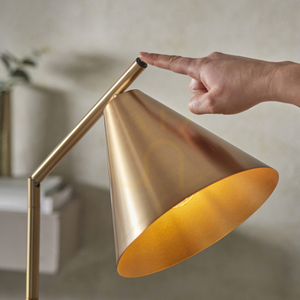 Standing Lamp Endon Cape Brass Steel E27 1-Light 5 Standing Lamp Endon Cape Brass Steel E27 1-Light small 5
