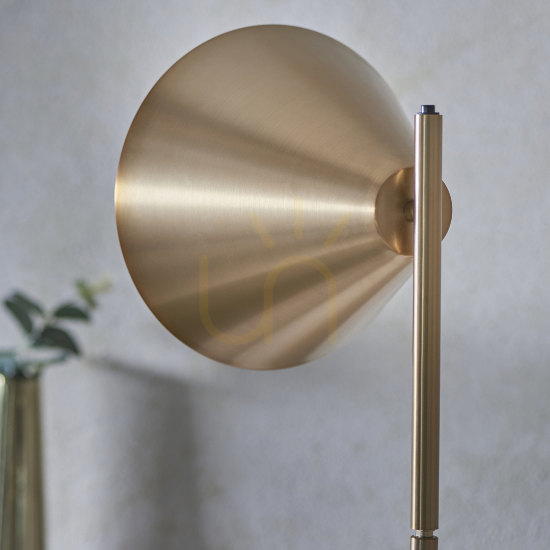 Preview Standing Lamp Endon Cape Brass Steel E27 1-Light Standing Lamp Endon Cape Brass Steel E27 1-Light