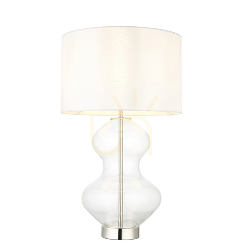 Check Kelda Shaped Silver Endon Table Lamp