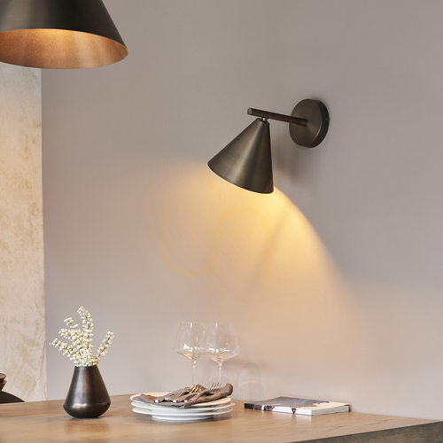 Check Wall lamp Cape Brown Endon