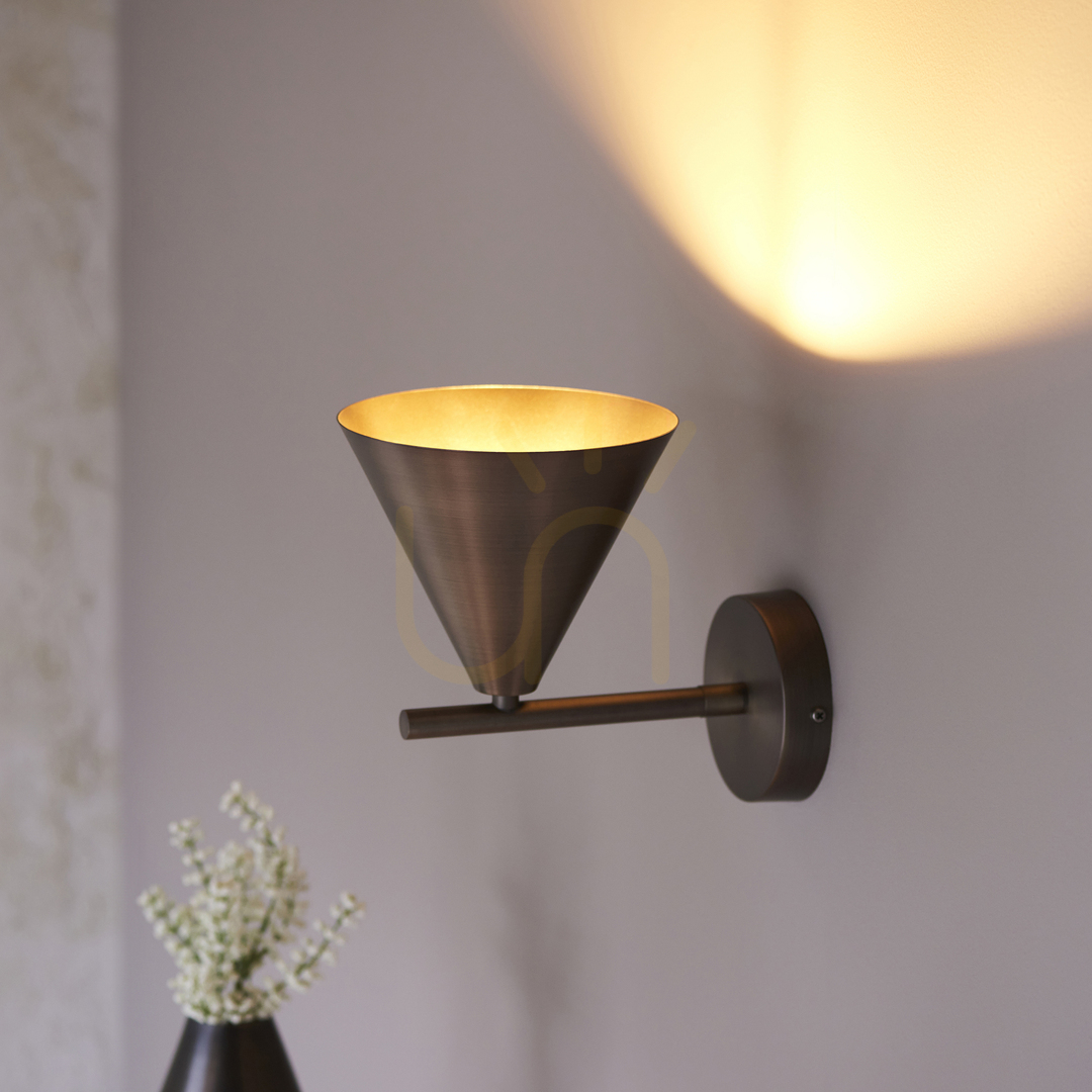 Show Wall Light Endon Cape Brown Steel E14 Dimmable Wall Light Endon Cape Brown Steel E14 Dimmable