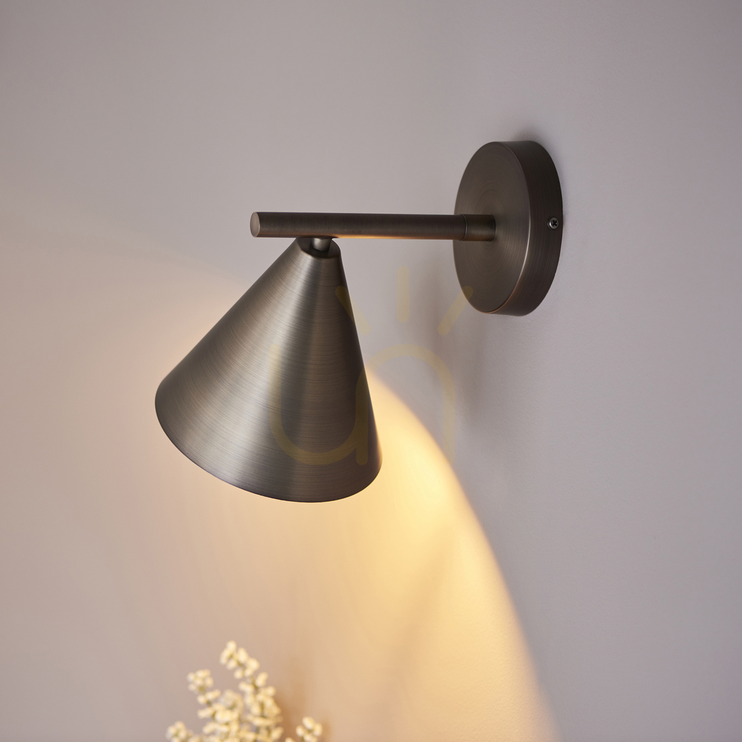 Check Wall Light Endon Cape Brown Steel E14 Dimmable Wall Light Endon Cape Brown Steel E14 Dimmable