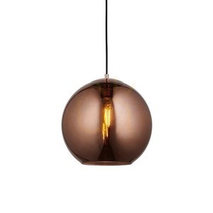 Pendant Light Endon Boli Black Steel Glass 30 cm 0 Pendant Light Endon Boli Black Steel Glass 30 cm small 0