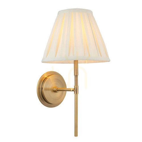 Check Wall lamp Rennes &amp; Carla Brass Endon