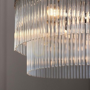 Endon Marietta 5 Light Silver Pendant Light 50cm Metal Glass 4 Endon Marietta 5 Light Silver Pendant Light 50cm Metal Glass small 4