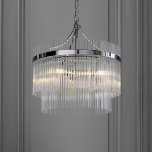 Marietta Pendant Lamp Silver Endon small 3