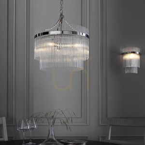 Marietta Pendant Lamp Silver Endon small 8