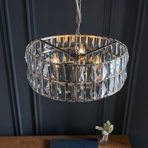 Clifton Pendant Lamp Silver Endon small 5