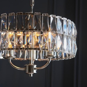 Clifton Pendant Lamp Silver Endon small 6