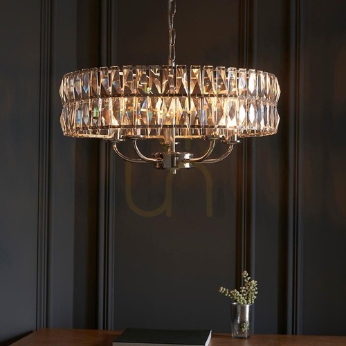 Check Clifton Pendant Lamp Silver Endon