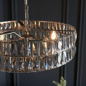 Clifton Pendant Lamp Silver Endon small 6
