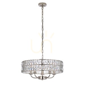Clifton Pendant Lamp Silver Endon small 9