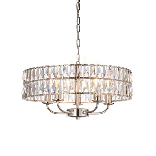 Check Clifton Pendant Lamp Silver Endon