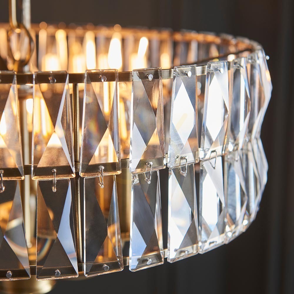 View Pendant Light Endon Clifton Brass 3-Light E14 Steel Glass Ø38.5 cm Pendant Light Endon Clifton Brass 3-Light E14 Steel Glass Ø38.5 cm