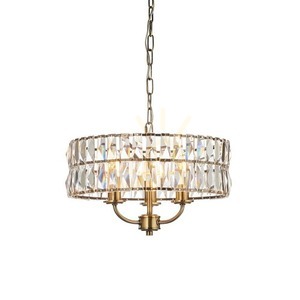 Pendant Light Endon Clifton Brass 3-Light E14 Steel Glass Ø38.5 cm 0 Pendant Light Endon Clifton Brass 3-Light E14 Steel Glass Ø38.5 cm small 0