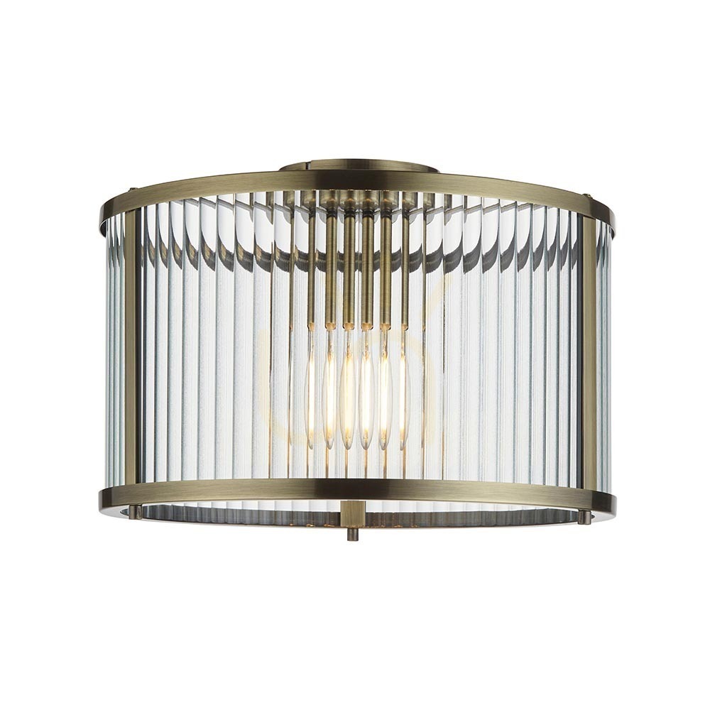 Plafond Ridgeton Brass Endon