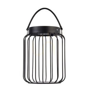 Table Lamp Black Endon Tropic 21 cm Steel Glass small 1