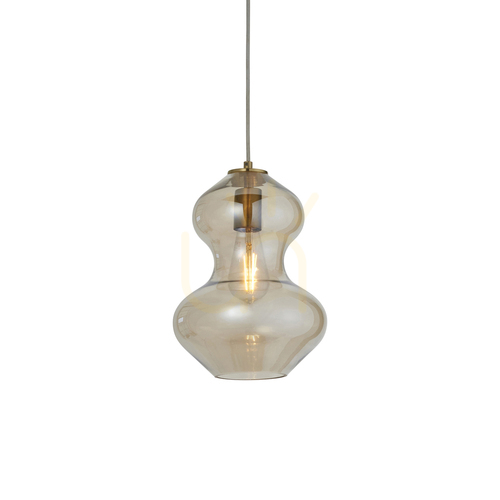 Check Kelda Shaped Brass Endon Pendant Lamp